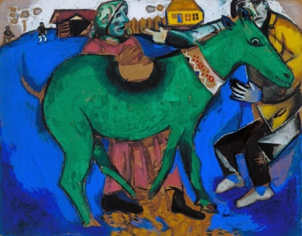 Marc Chagall: A zöld szamár (1911)