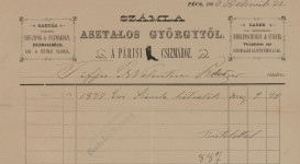Apró nyomtatványok, számlák a JPM Történeti Osztályának gyűjteményéből 