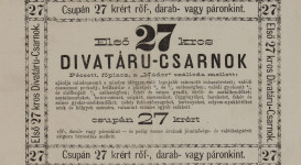 Apró nyomtatványok, számlák a JPM Történeti Osztályának gyűjteményéből 