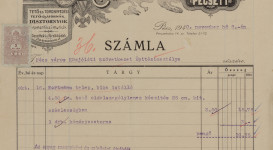 Apró nyomtatványok, számlák a JPM Történeti Osztályának gyűjteményéből 