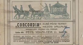 Apró nyomtatványok, számlák a JPM Történeti Osztályának gyűjteményéből 