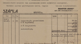 Apró nyomtatványok, számlák a JPM Történeti Osztályának gyűjteményéből 