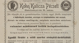 Apró nyomtatványok, számlák a JPM Történeti Osztályának gyűjteményéből 