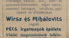Apró nyomtatványok, számlák a JPM Történeti Osztályának gyűjteményéből 