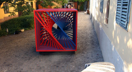 Egy op-art installáció születésének fázisai