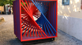Egy op-art installáció születésének fázisai
