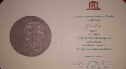 Wellmann-díjat kapott Gál Éva